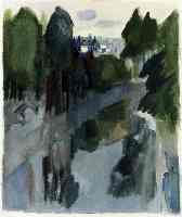 Fluss-Landschaft, Provence