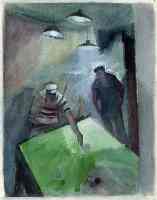 Billardspieler, Café de la Gare