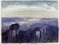 Sicht vom Kahlenberg, Wien