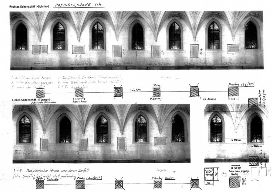 Aufbau der Ausstellung in der Predigerkirche